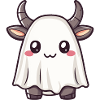 Bull Halloween Comic Ghost