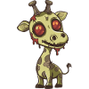 Girafe Halloween Drôle Zombie