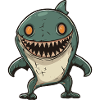 Shark Halloween Funny Zombie