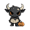 Bull Halloween Funny Zombie