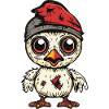 Chicken Halloween Funny Zombie
