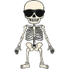 Skeleton Comic Halloween Cool