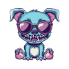 Dog Halloween Zombie Cool