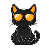 Cat Halloween Cat Cool