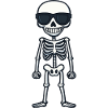 Skeleton Comic Halloween Cool