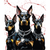 Dreifache Dobermann Geometrie