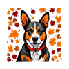 Autumn dog