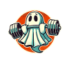 Bodybuilding Ghost Funny Gym Ghost