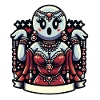 Funny Glamour Ghoul Flashy Halloween