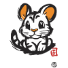 Cute Mouse Tiger Cat