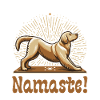 Namaste! Yoga Meditation Golden Retriever Gift