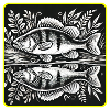 Perch Angler Silhouette Design