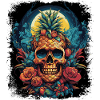 Pineapple Punk Skull