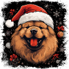 Chow Chow santa