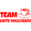 Team Latte macchiato Cool coffee design.