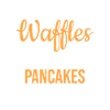 Waffles over pancakes
