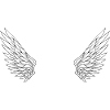 Number 12 Angel - 12th Birthday Wings