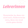 Lehrerin Witz Geschenk Idee