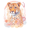 Cheetah Gepard Blumen