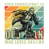 Old Man Shirt-Inline Skates