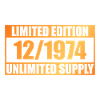 50th Anniversary Limited Edition - ꝏ Supply 12/1974