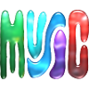 Neon Music Text