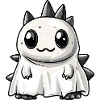 Dinosaur Stegosaurus Halloween Ghost