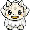 Dinosaur triceratops Halloween Ghost