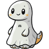 Dinosaur brontosaurus Halloween ghost