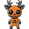 Deer Halloween Funny Zombie