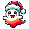 Cute Christmas Ghost Scary