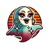 Funny Glamour Ghoul Flashy Halloween