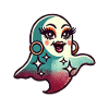 Funny Glamour Ghoul Flashy Halloween