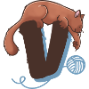 Cat Letter V
