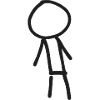 Minimalist stick figure design