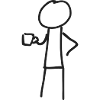 Coffee Stick Figure Caffeine