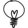 Hand Drawn Light Bulb Sketch