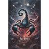Poster dello zodiaco mistico dello Scorpione
