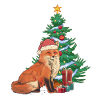 Fuchs Nikolaus Weihnachtsmann Santa Tannenbaum