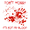 Creepy Blood Splatter Design