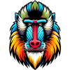 Mandrill monkey