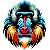 Mandrill monkey