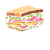 Sandwich Sandwich Snack Célébration