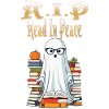 Cute Book Lover Ghost Halloween
