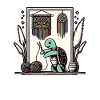 Funny Macrame Turtle Artist Macrame