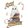 ScaryCute Book Lover Ghost Funny