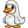 Goose Halloween Comic Ghost