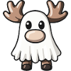 Moose Halloween Comic Ghost