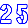 25 Zahl Symbol
