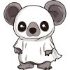 Koala Halloween Comic Ghost